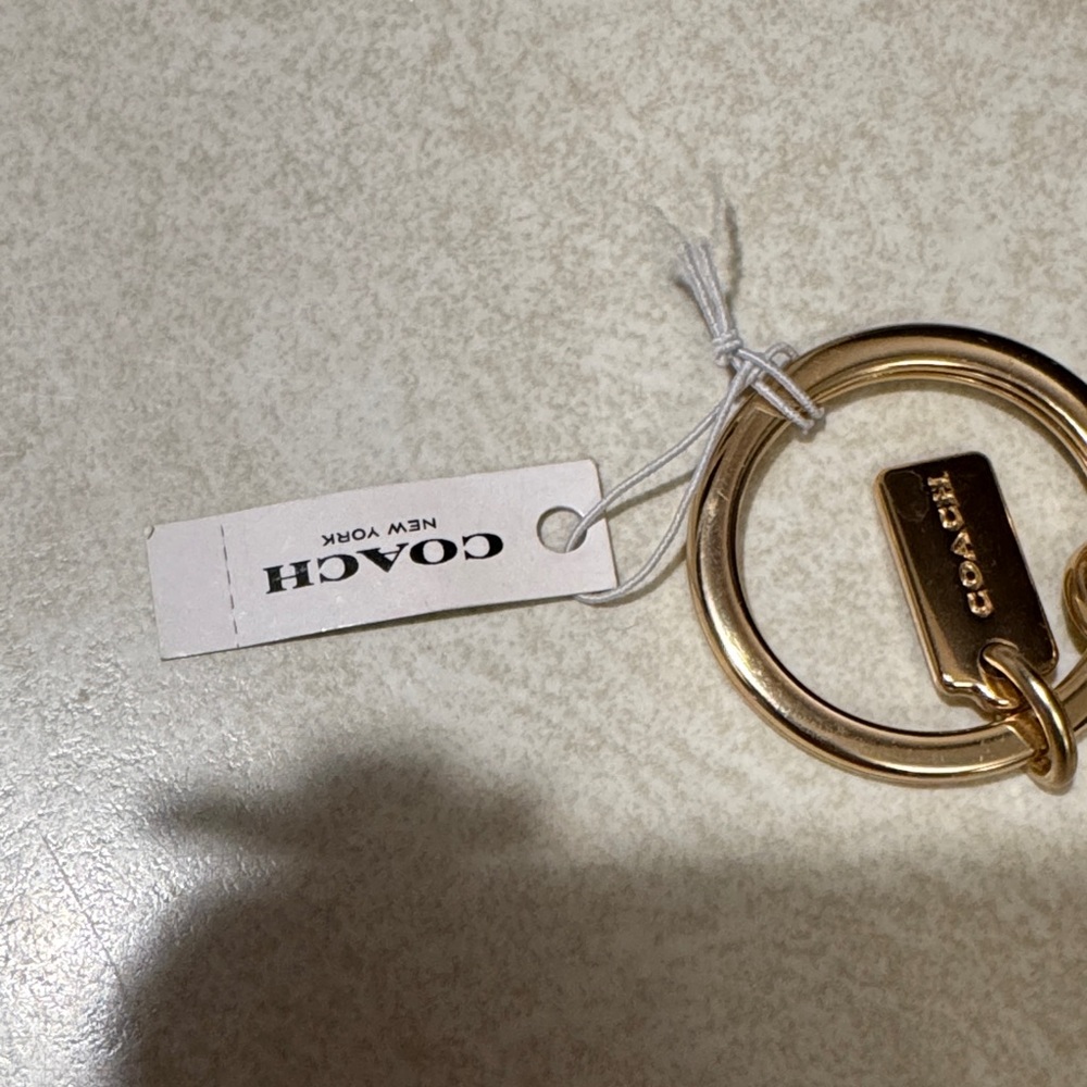 Coach Gold Rectangular Keychain - Picture 4 of 4
